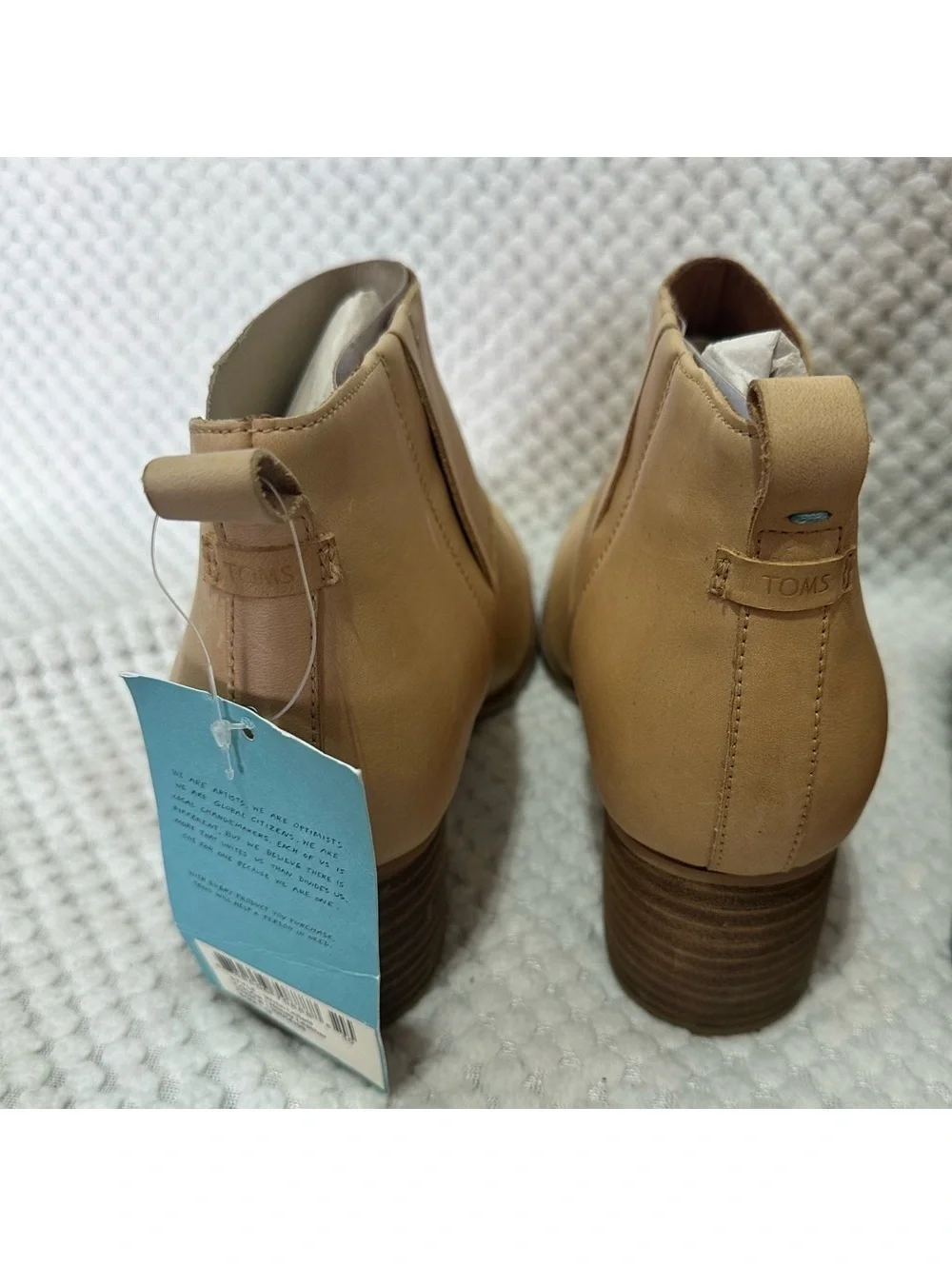 NWT toms Leilani Tan Ankle Boots